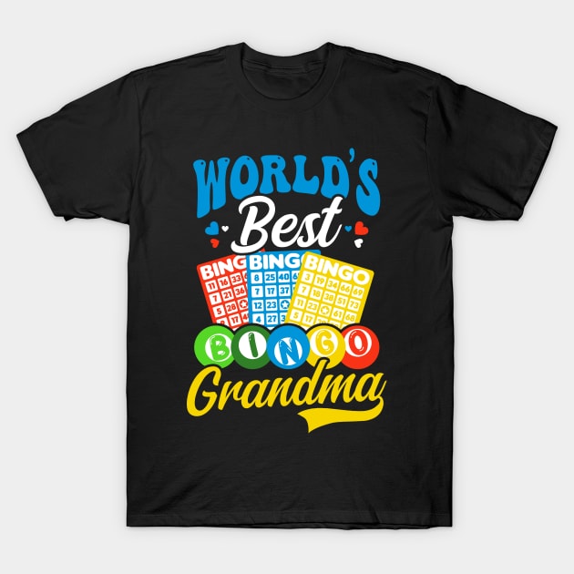 Bingo Queen Shirt | Worlds Best Bingo Grandma T-Shirt by Gawkclothing